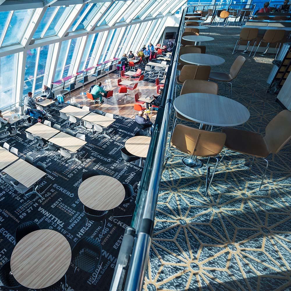 Bistro & Cafeteria Satama is located on two floors