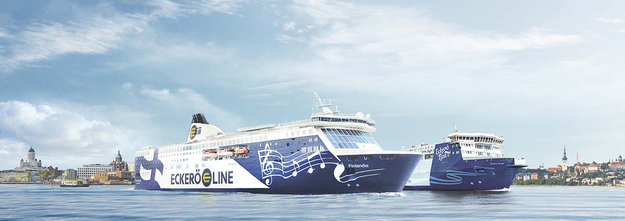 Ecker&ouml; Line's ships MS Finlandia and MS Finbo Cargo